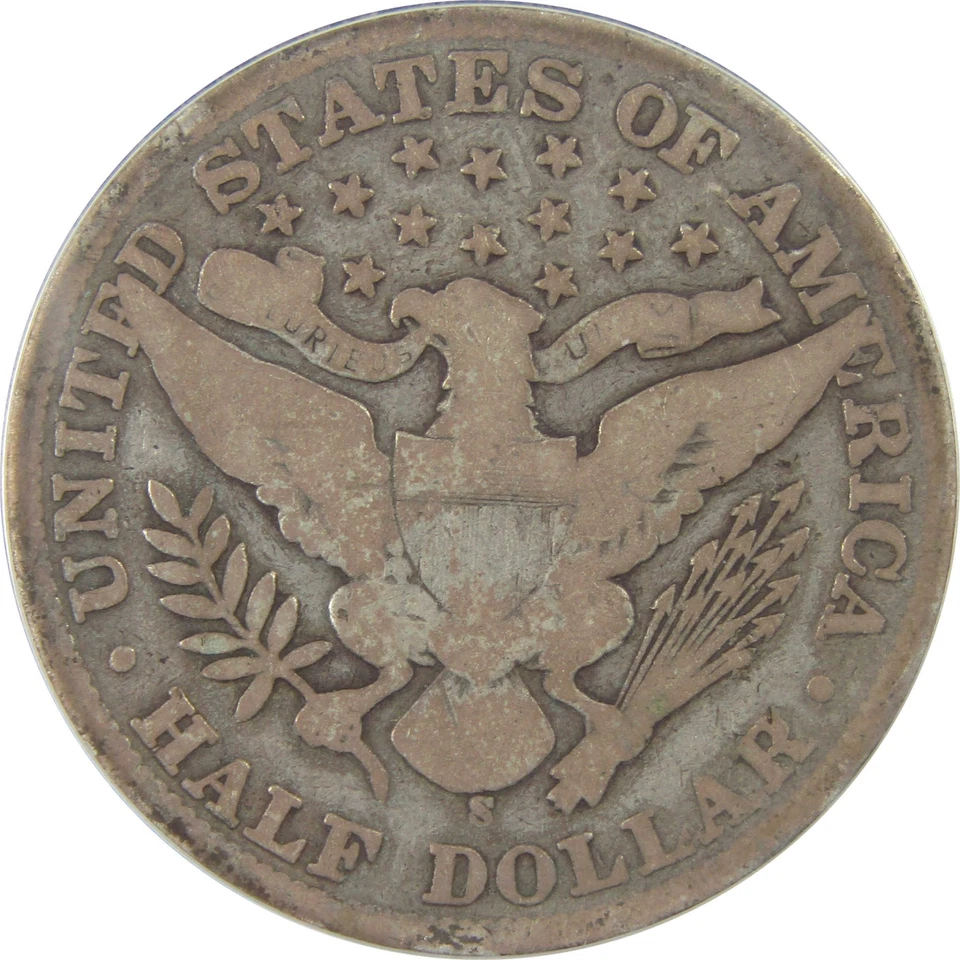 1901 S Barber Half Dollar G 6 ANACS Silver 50c Coin SKU:I22230 - Image 4 of 4