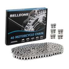  40 Roller Chain - 40 Chain with 5 Connecting Links for Go 10 Feet 240 Links