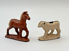Vintage Arcor Toys Auburn Indiana Rubber Pony Horse Calf 1940's Farm Animals