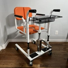 Patient Lift Wheelchair Portable Transfer Lifter Shower Adjustable Chair Elderly