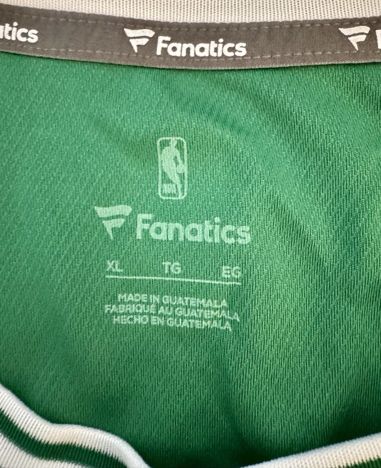 Nueva camiseta para hombre Fanatics NBA Boston Celtics en blanco personalizable talla XL Foto 3 de 4