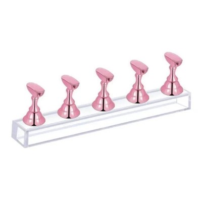 10/5 Stück Magnetische Nail Art Halter Ständer zum Andrücken / Falsche Nägel Display