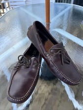 Johnston & Murphy Damon Brown Leather Slip On Driving Mocs Men’s Sz 10.5 Loafer