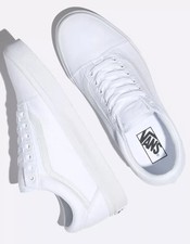 Vans Men Old Skool True White Skate Shoe