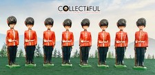 GRENADIER GUARDS - BRITISH ROYAL LEAD SOLDIERS X8 - BRITAINS SIZE FIGURES   L59