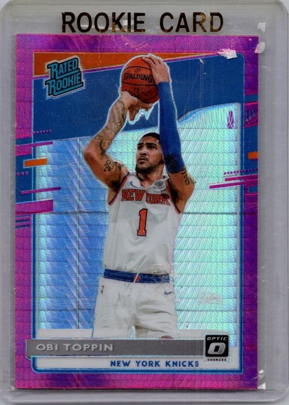 2020-21 Panini Donruss Optic - Rated Rookie Obi Toppin #158 Pink Hyper Prizm
