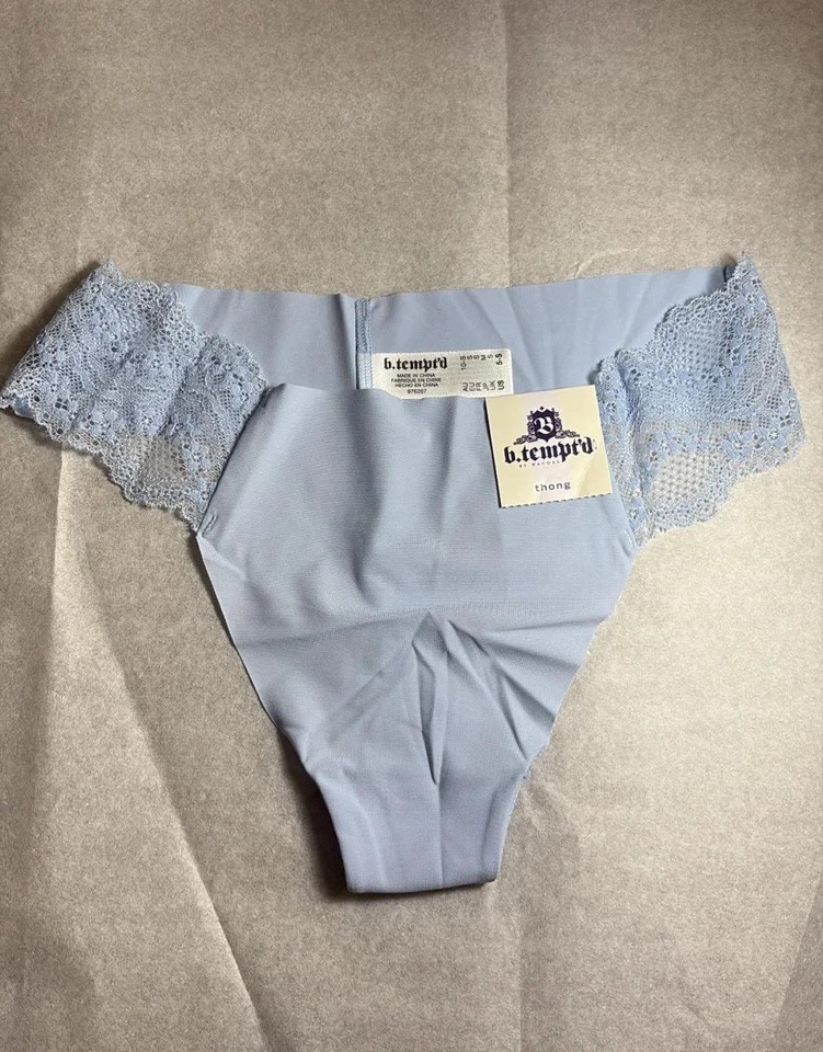 Bragas tanga para mujer b.tempt'd talla pequeña S nuevas con etiquetas AZUL Foto 3 de 4