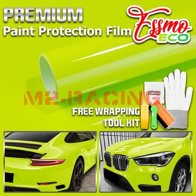 5FTx5FT PPF Apple Green Gloss Color Vinyl Paint Protection Film Scratch Car Wrap