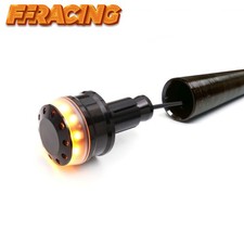 Heavy-duty Motorcycle Led Handlebar End Lights Amber Signal Matte Finish