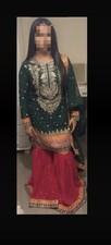 Pakistanischer/Punjabi Gharara Sharara Anzug mit Dupatta für Damen Partykleidung