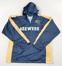 Milwaukee Brewerers Youth 14/16 XL Quarter Zip Windbreaker
