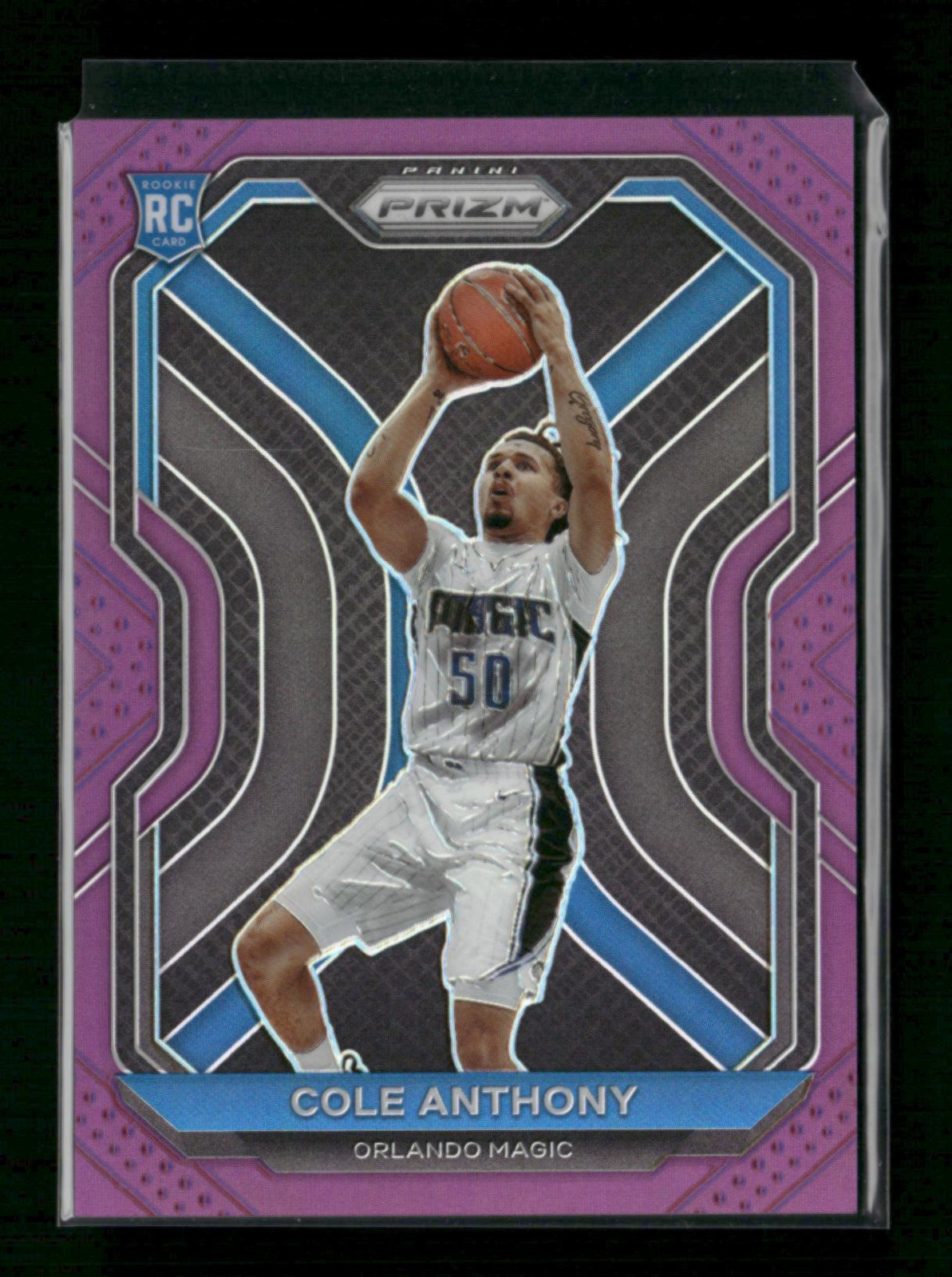 2020-21 Panini Prizm #292 Cole Anthony Purple Prizms #/99