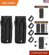 Upgraded Tactical Drawstring Molle Water Bottle Holder Tactical Pouches