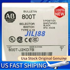 800T-J2KD7B 30mm Selector Switch Unit, 3 Position Factory Sealed Allen Bradley