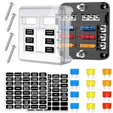 6 Way 12V fuse box waterproof fuse box holder with LED indicator 6 way fuse bloc