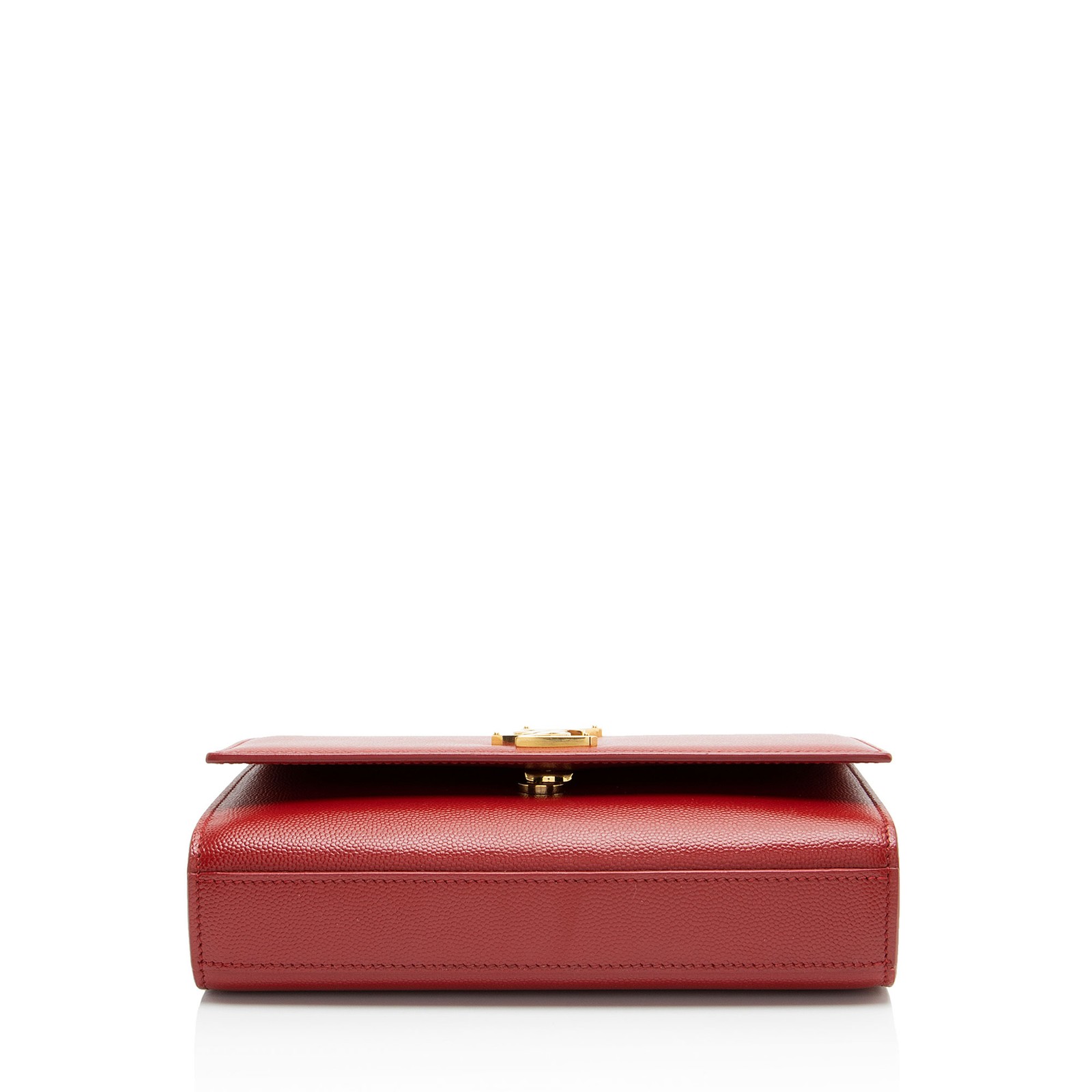 Borsa a tracolla piccola Saint Laurent Grain de Poudre Monogram Kate