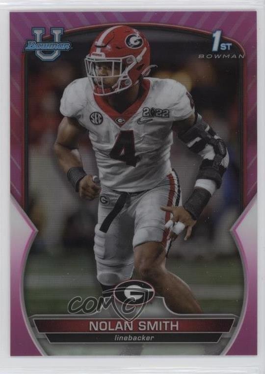 2022 Bowman U Chrome Pink Refractor Nolan Smith #33 1k3p