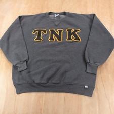 RUSSELL ATHLETIC TNK fraternity crewneck sweatshirt youth 2XL vtg 90s usa made