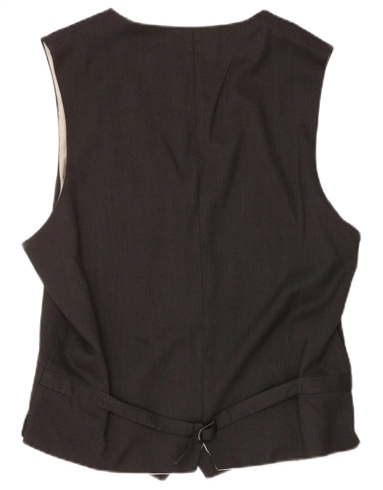 ZARA Mens Waistcoat Large Black Polyester DJ11 - Image 2 of 3