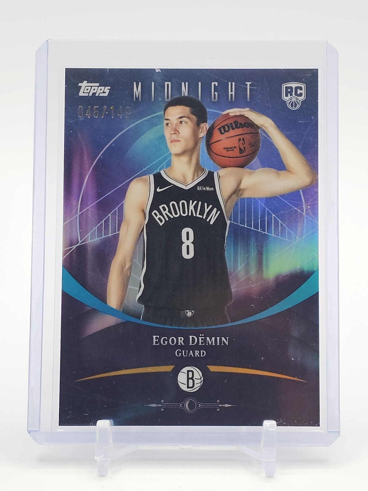 EGOR DEMIN 2025-26 TOPPS MIDNIGHT ROOKIE MORNING /149 #68 BROOKLYN NETS Q2091