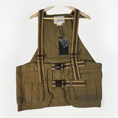 Beretta Covey Strap Vest Mens XL II (Chest 46-50'') Upland Hunting Brown GU124