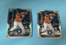 Ryan Clifford 2 Card Rookie Lot From 2023 Bowman Chrome With Lunar Glow!!