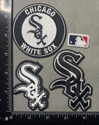 Set Of 4 CHICAGO WHITE SOX MLB BASEBALL EMBROIDERED IRON ON PATCHES