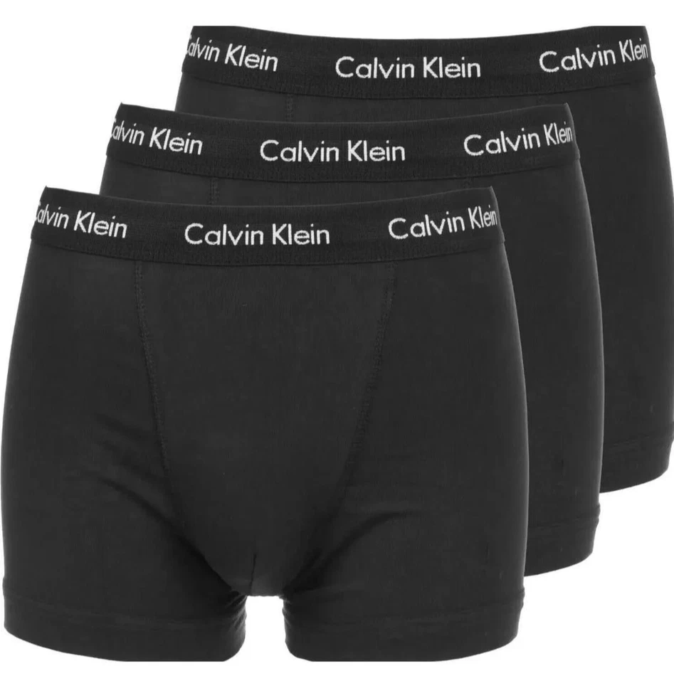 Calzoncillos boxer Calvin Klein 100 % auténticos para hombre - Paquete de 3 Foto 4 de 4