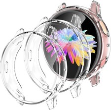 3 Pack Soft Full Cover Screen Protector Case for Galaxy Watch Active 2 44mm
