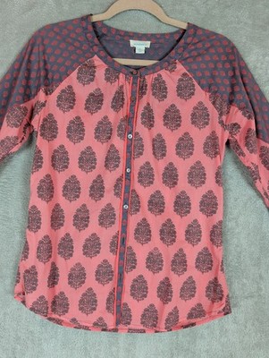 Sundance Stories To Be Told Blouse Women's Floral Print Shirt XS boho cottagecor