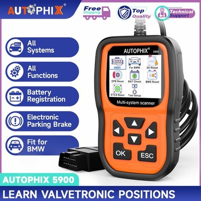 Autophix 5900 Full System Diagnostic Scanner For BMW ABS TPMS EPB DPF Reset