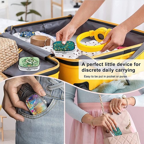 Small Metal Pill Box Container Moisture-proof Medicine Organizer Box Multi-style - Picture 2 of 18