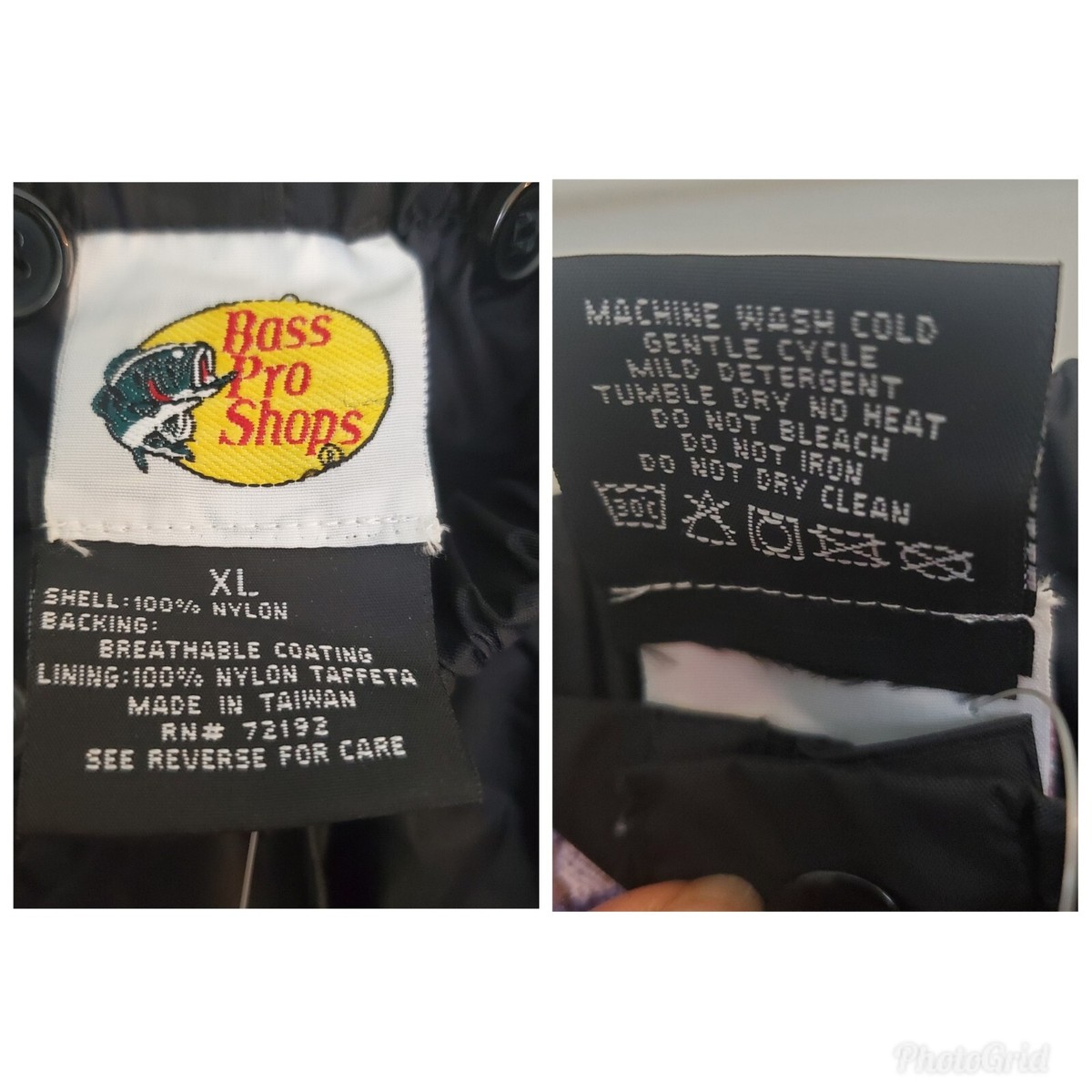 Pantalon De Pluie Bass Pro Shop Homme, Taille XL, Noir, Imperméable Et Respirant (neuf Avec étiquettes)