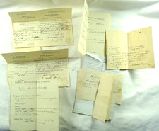 LOTTO ANTICHI DOCUMENTI CREMONA 1865-75 MANOSCRITTO