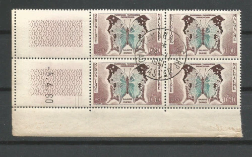 Timbres sur les insectes et les papillons, 4 timbres sur papillons