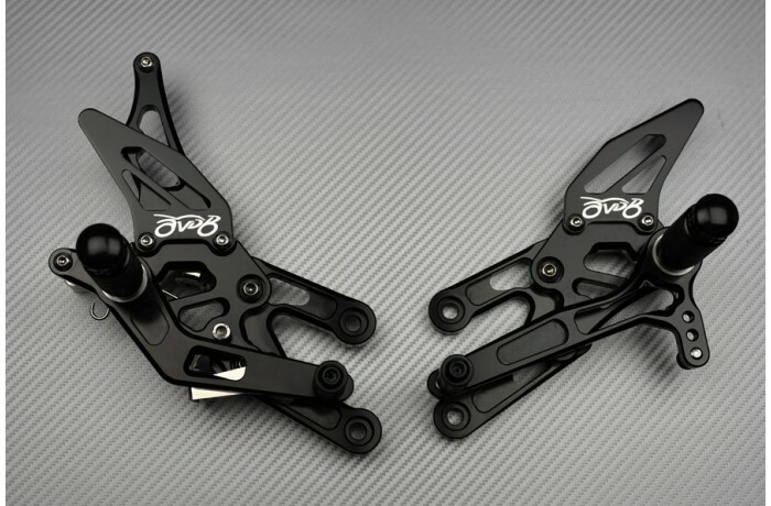 Commandes reculées CBR 1000 RR SC57 finition anodisée vert - 2