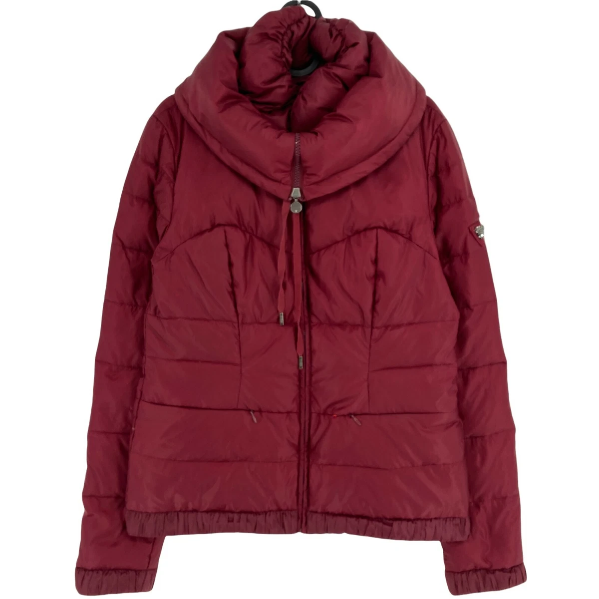 Wine colored puffer clearance jacket