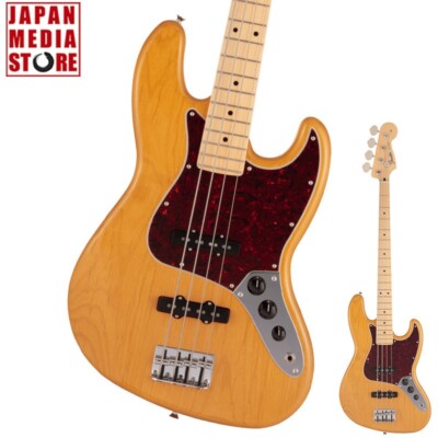 Fender Made in Japan Hybrid II Jazz Bass Vintage Natural Maple E-Bass Neu