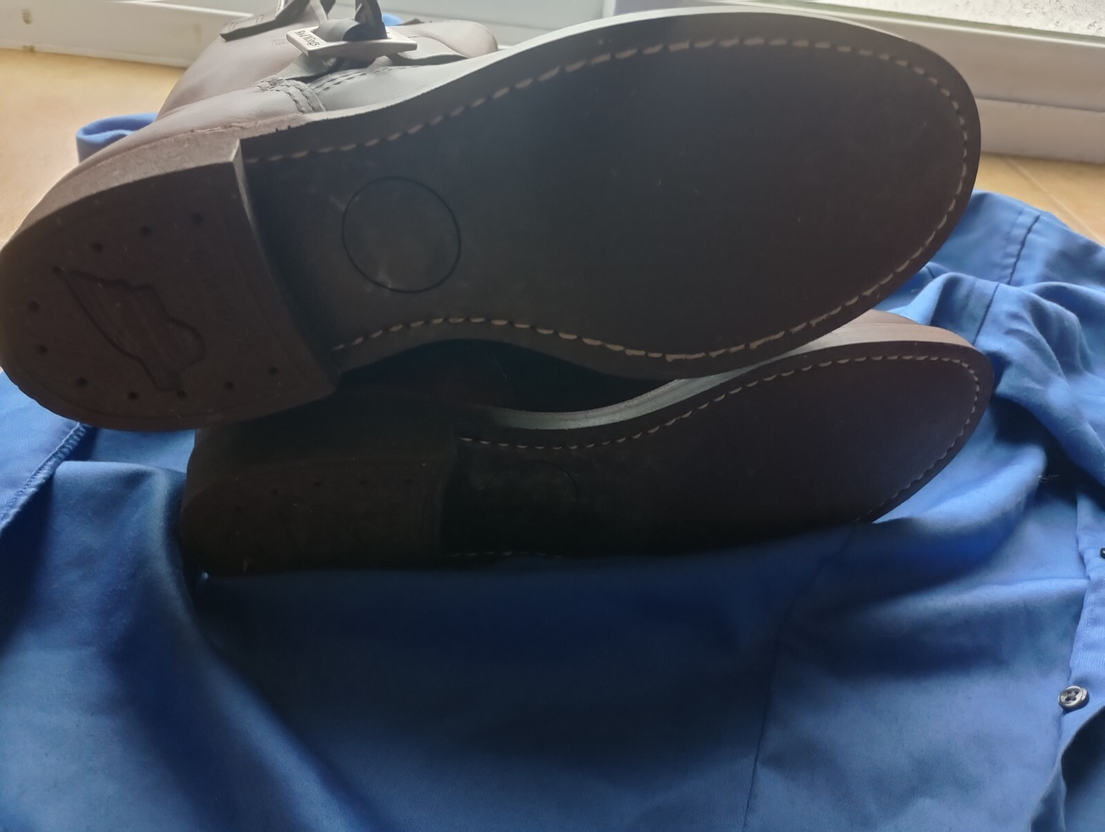 Red Wing 2991 11" Engineer Boots Amber Harness Sz Men's US 8D Nitrile