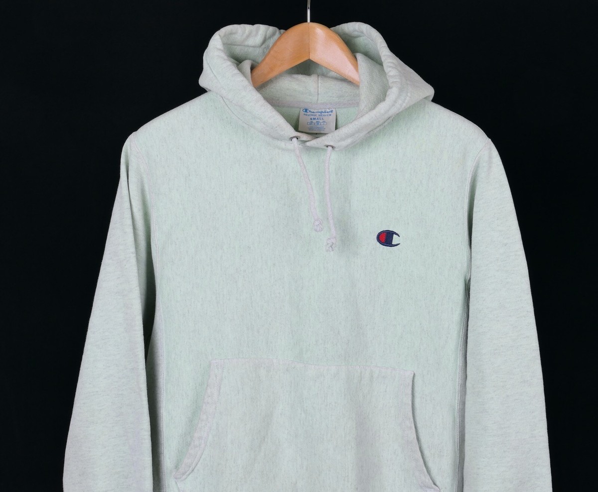Champion Reverse Weave Seafoam Mint Green Cotton Blend Mens Hoodie  Sweatshirt S | eBay