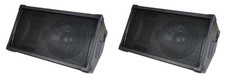 NEW 2 10" PA Floor monitor Stage Speakers Live Band Sound Pro Audio 8ohm.PAIR
