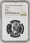 1964 Kennedy, 50 Cent, Accent Hair, DDO VP-003, NGC PF67