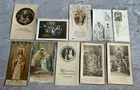 ? Old LOT 10 x pious religious images, knife / holy card ? 23