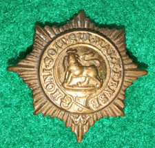 Worcestershire Regiment Victorian Collar Badge Churchill 801, worn 1881-1884