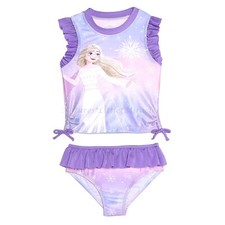 Disney Frozen Swimsuit Rash Guard Tankini Toddler Girls Size 2T 3T 4T 5T 4 5 NWT