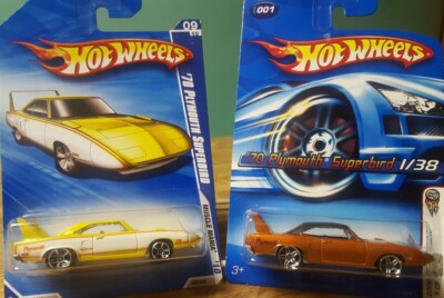ヒュミドール Hot Wheels Mopar Lot of 2 '70 Plymouth Superbird Yellow / Copper 1