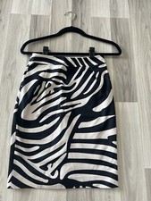 Womens Size 4 H M Zebra Print Skirt