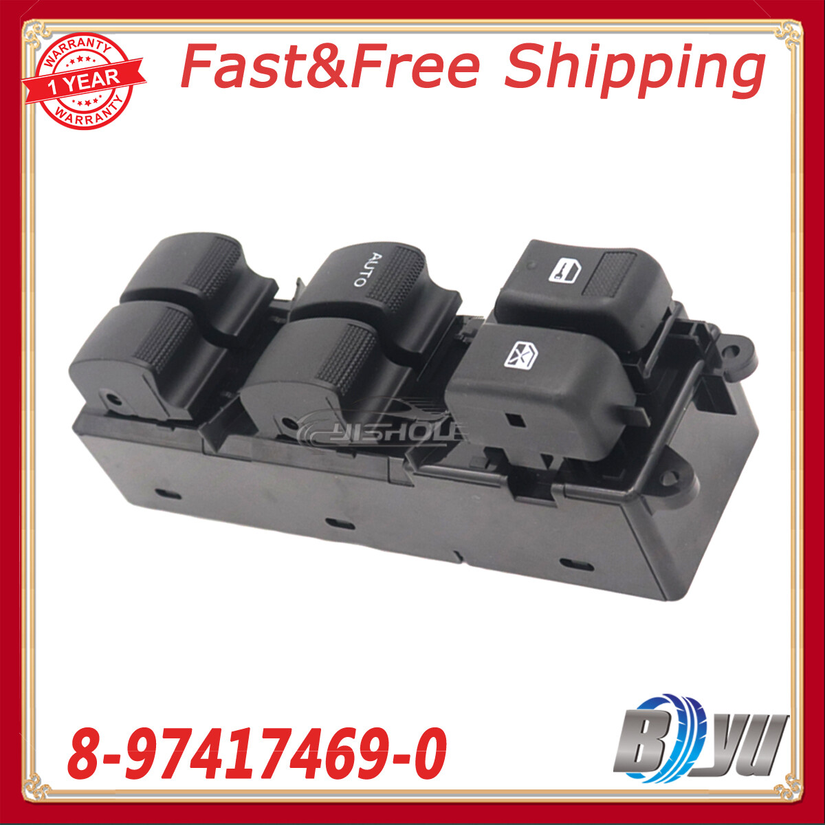 8-97417469-0 Left Side LHD Power Window Master Switch For