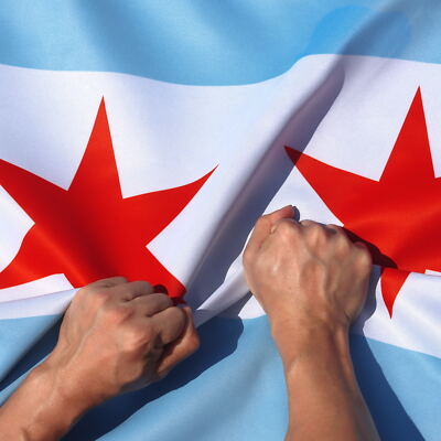 Anley 3x5 Ft Chicago Flag Rip-Proof Technology Double Sided Chicago IL Flags