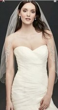 DAVID'S BRIDAL 4501-1120 WEDDING VEIL 125.00 FREE SHIPPING